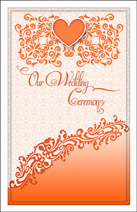 Wedding Program Cover Template 12E - Graphic 6